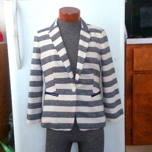 The Limited Blue & White Blazer